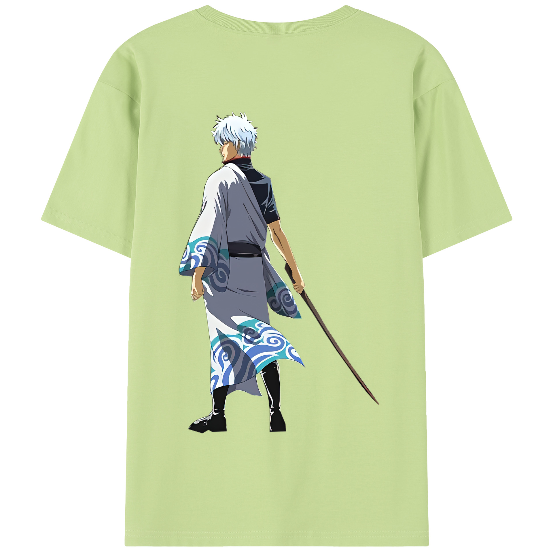 （画像用） ぎんたま 坂田銀時（さかたぎんとき） 神楽 志村新八（しむら しんぱち） GINTAMA Sakata Gintoki Kagura Shimura Shinpachi 綿100％半袖Tシャツ（背面プリント）